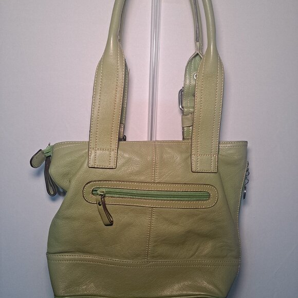 Share Franco Sarto Sage/Mint green leather hand bag - Picture 2 of 10